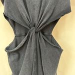 l*space L t shirt dress, twist front with side cutouts, charcoal gray, Sz … Photo 4