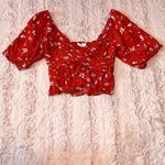All in Favor  size small floral print blouse Photo 2