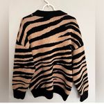 ANINE BING  Cheyenne Zebra Print 100% Cashmere Sweater Pullover Size XS Photo 6