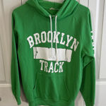 Derek Heart Brooklyn Track green white hoodie size small Photo 0