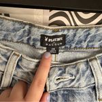 Playboy  Light Blue Boyfriend Jeans with Pink Logo Photo 3