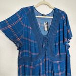 Torrid NWT Babydoll Crinkle Gauze Crochet Inset Lace-Up Top Photo 4