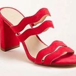 Ann Taylor Wavy Suede Double Strap Sandals 421 Photo 8