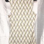 White House | Black Market 🎁 Zigzag Print Shell Top Canary Ecru Photo 3