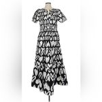 Anthropologie The Somerset Maxi Dress Unique Black and White Hearts pattern Photo 1