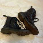 Dr. Martens Black Luana Glitter Combat Boots Photo 1
