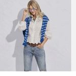 CAbi  New NWT Popular Pullover #6165 blue white stripe Size XL BLUE STRIPE Photo 1