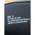 Black Combat Boots Womens Size 10 Chunky Heel Lace Up All Man Made Materials Photo 11