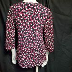 Notations  Black, Pink, & White Blouse (M) Photo 4