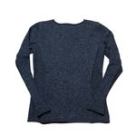 Sundance  Homestead Henley Cotton Silk Blend Gray Marled Knit Small Photo 2