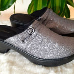 Lands' End New! Silver Lavender Clogs Photo 0