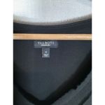 Talbots  Silk Black Flower Embellished Lined Cap Sleeve Blouse Womens 4 Shirt Photo 1