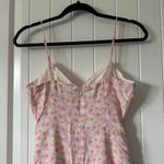 Cotton Candy LA Floral Pink‎ Mini Dress Ruched Size Small Pink Photo 5