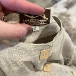 Terracotta Womens Top Large 2 Button Down Geometric Viscose Linen Blend See Pics Size 2X Photo 10