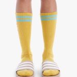 MOTHER Denim MOVE IT The Ra Ra Calf Sock Yellow Photo 1