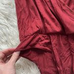 Lulus  Red Wrap Bodysuit Short Sleeve Photo 4
