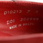 Cole Haan Women’s Red Leather Slip On Shoes Sz. 7 Photo 4