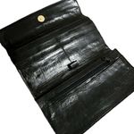 Vintage 80’s Lee Sands Bkack Eel Skin Wallet Black Photo 5