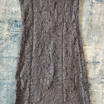 Chaser NWT!  Gray Floral Lace Scallop Hem Strappy Slip Dress Medium Photo 0