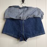 Free People  denim skort 24 cotton micro mini Photo 6