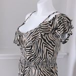 Michael Kors Maxi Dress Animal Print Tiered Cold Shoulder Size XL NWT $120.00 Photo 4