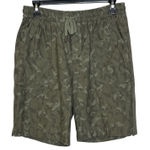 Athleta  Women Size 6 Farallon Bermuda Camo Green Shorts Drawstring Pockets Photo 0