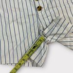 Old Navy Women’s  High Waist Blue Striped Flat Front Shorts Size 8 Photo 2