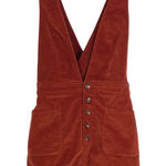 Free People Free‎ People Women's Copper Corduroy Old School Love Overall Dress Size 2 Photo 0