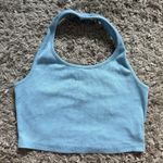 Pale Blue Halter Neck Top Size M Photo 0