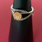 Bomb Party RBP2270 “Desert Sunset Bringback!” Peach Quartz Rhod Sz 7 Ring NWT Photo 0