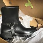 Dirty Laundry NWT  Biker Style Rain Boots Black with studs size 7 new Photo 2