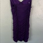 Lucy in the Sky Deep Purple Ruched Mini Dress Photo 5