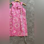 Michael by Michael Kors preppy floral mini summer dress pink size 8P designer Photo 5