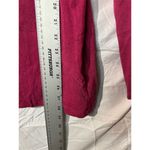 J.Jill   XL Pink Long Sleeve Button-Up Chiffon Bib Knit Shirt Pima Cotton Comfy Photo 5