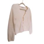 Abercrombie & Fitch NWT  Coquette Bow Tie-Front Cardigan Medium White Old Money Photo 3