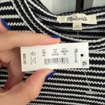 Madewell Striped Curved Long-Sleeve Balloon-Sleeve Tee Photo 6