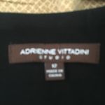 Adrienne Vittadini New  Black Skirt w 2 Silver Zip Photo 1