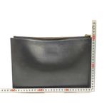 Gucci Black Leather Egg Pouch Clutch with UFO Design Photo 1