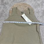 Ethos Paris 100% Organic Cotton Calcutta Sleeveless Mini Dress Textured Sable L Tan Size L Photo 10