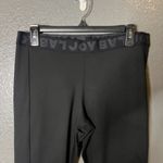 Joy Lab Black Performance Leggings Size M (Est) | Logo Waistband Pintuck Photo 2
