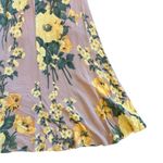 Reformation  Cordelia Floral Print Dress Midi Length Slit Off-Shoulder Size 0 Photo 8