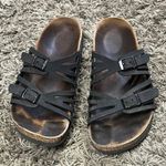 Birkenstock  Sandals Womens 37 US 6.5 7 black leather Strappy Photo 1