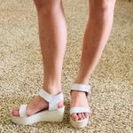 Steve Madden White Chunky Platform Sandals Photo 0