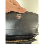 Brighton  Bloom Small Black Leather Roses Wallet Organizer Crossbody Clutch‎ Photo 10