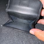 Coach  Double Snap Wallet Black Canvas Leather C‎ Photo 5