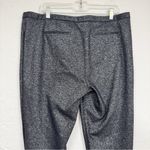 Carlisle  Collection Black Silver Glitter Mid Rise Trouser Dress Pants Womens 16 Photo 6
