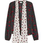 Rixo London Angie Blouse in Rose Garden Red Photo 1