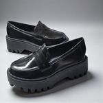 Bamboo NWT  Women’s Penny Loafers Black Platform Size 10 Color: Black Photo 3