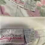BODY DRAMA summer floral pajama set, lace detail size Medium,‎ vintage White Photo 4