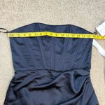 After Six  6888 Strapless Corset Satin Gown Midnight Navy Blue 8 Photo 5